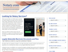 Tablet Screenshot of notary.com
